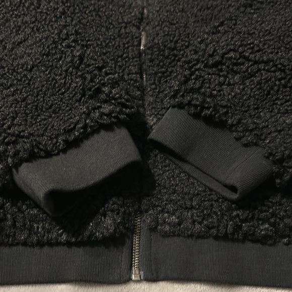 Jcrew Cropped Sherpa Jacket Bomber Jacket Cozy Coat - Picture 5 of 10